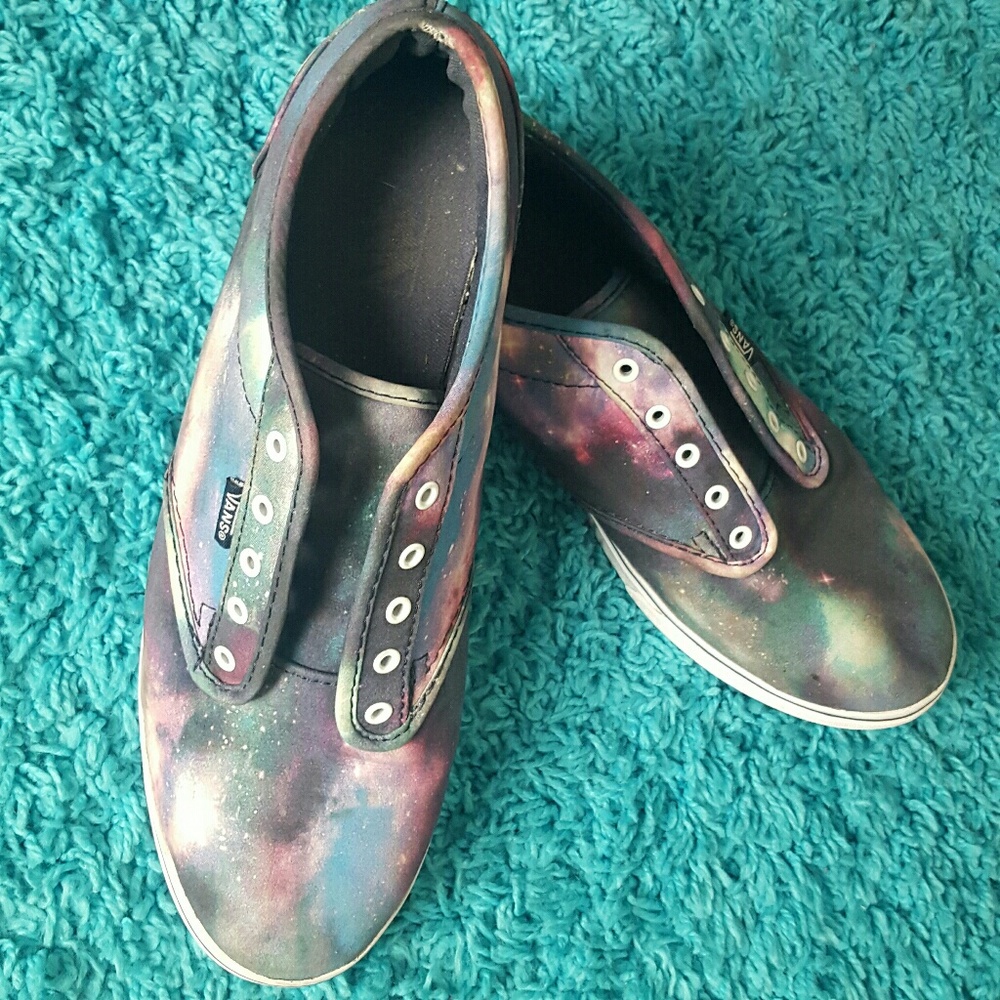 Vans galaxy shoes cosmic print sneaker